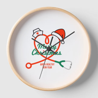 Stethoscoophart met kerstmuts