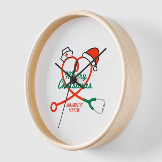 Stethoscoophart met kerstmuts (Hoek)