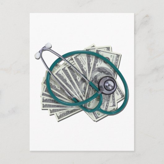 StethoscoopMoney061612.png Briefkaart (Voorkant)