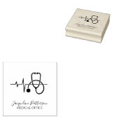 Stethoscoopteken Rubberstempel (Gestempeld)
