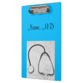 Stethoscoopturquoise, arts klembord (Links)