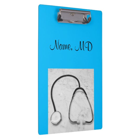 Stethoscoopturquoise, arts klembord (Rechts)
