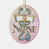 Stethoscoopverpleegkundige Keramisch Ornament (Rechts)