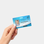 Stethoscope Cross Medical Foto-ID Badge (Handheld)