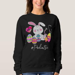 Stethoscope Cute Bunny Pediediatric Neurse Paasdag Trui