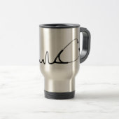 Stethoscope EKG Travel Mug Reisbeker (Voorkant rechts)
