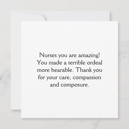 Stethoscope Heart Nurse Dankuwel (Achterkant)