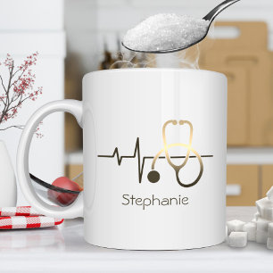 Stethoscope Heartbeat Medical Mug Koffiemok