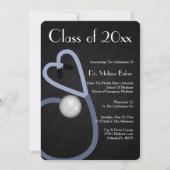 Stethoscope Medical School Afstuderen Aankondiging (Voorkant)