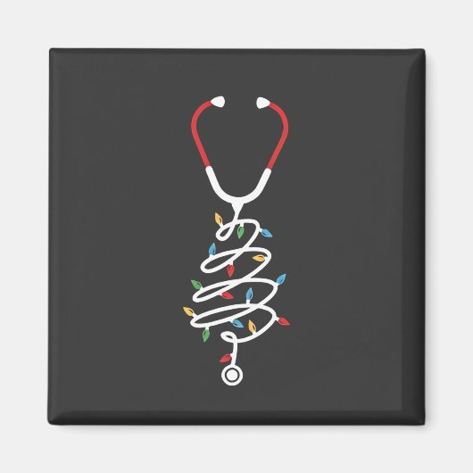Stethoscope Medical Supplies Kerstboomverlichting Magneet (Voorkant)