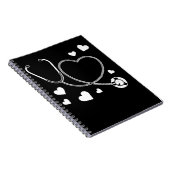 Stethoscope Nurse Love Hospital Notitieboek (Rechterzijde)