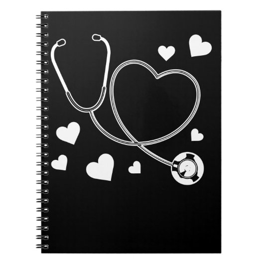 Stethoscope Nurse Love Hospital Notitieboek (Voorkant)