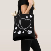 Stethoscope Nurse Love Hospital Tote Bag (Dichtbij)