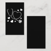 Stethoscope Nurse Love Hospital Visitekaartje (Voorkant / Achterkant)