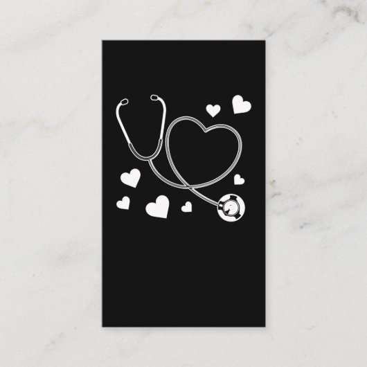 Stethoscope Nurse Love Hospital Visitekaartje (Voorkant)
