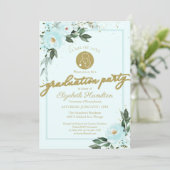 Stethoscope Nursing School Afstudeerder Party Blau Kaart (Staand voorkant)