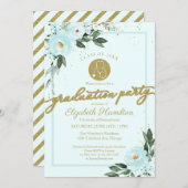 Stethoscope Nursing School Afstudeerder Party Blau Kaart (Voorkant / Achterkant)