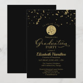 Stethoscope Nursing School Afstudeerder Party Gold Kaart (Voorkant / Achterkant)