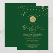 Stethoscope Nursing School Afstudeerder Party Gold Kaart (Voorkant / Achterkant)