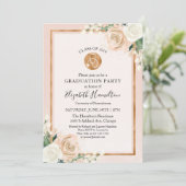 Stethoscope Nursing School Afstudeerder Party Phot Kaart (Staand voorkant)