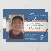 Stethoscope Photo Custom Invitations Kaart (Voorkant / Achterkant)
