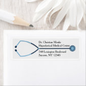 Stethoscope Return Address Label (Insitu)
