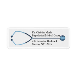Stethoscope Return Address Label