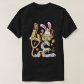 Stethoscope Scrub Life Neurse Bunny Easter Day Out T-shirt (Design voorkant)