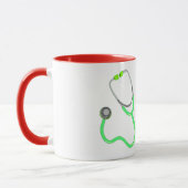 Stethoscope Super Nurse Coffee Mok (Links)