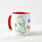 Stethoscope Super Nurse Coffee Mok (Voorkant links)