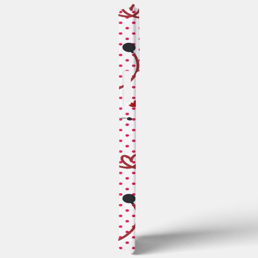 Stethoscopen en harten Monogram Case-Mate iPhone Case (Achterkant / Rechts)