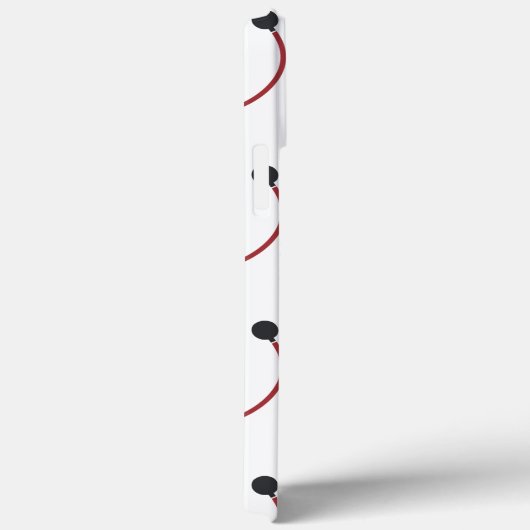 Stethoscopen en harten Monogram Case-Mate iPhone Case (Achterkant / Rechts)