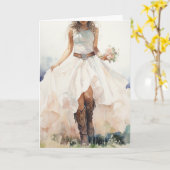 Stetson & Kant Bruiloft: Bloemen fluistert Kaart (Gele Bloem)