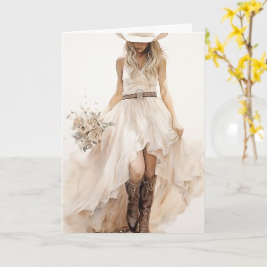 Stetson & Kant bruiloft: Diamond Dust Kaart (Gele Bloem)