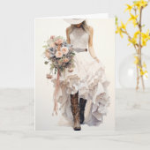 Stetson & Kant bruiloft: Floral Fantasia Kaart (Gele Bloem)