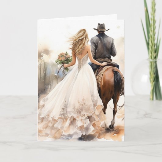 Stetson & Kant bruiloft: Galloping Grace Kaart (Voorkant)