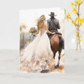 Stetson & Kant bruiloft: Galloping Grace Kaart (Gele Bloem)