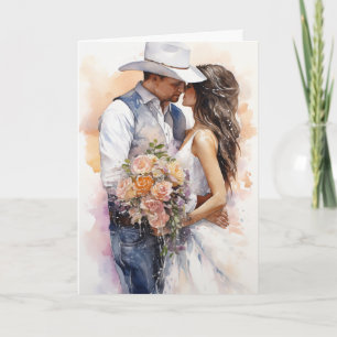 Stetson & Kant Bruiloft: Lariat van de Liefde Kaart