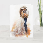 Stetson & Kant Bruiloft: Lassoed Harten Kaart (Voorkant)