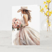 Stetson & Kant bruiloft: rustiek Roos Kaart (Gele Bloem)