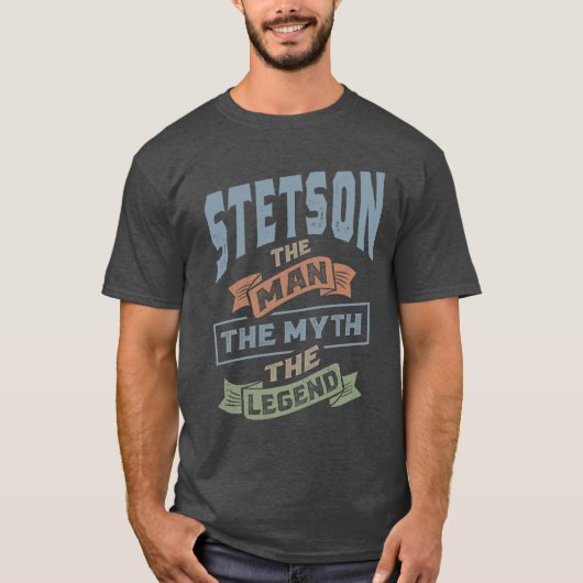 Stetson Persoonlijke naam Birthday Gift T-shirt (Voorkant)