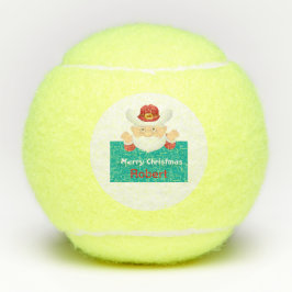 Stetson Santa Gepersonaliseerde naam Custom Christ Tennisballen