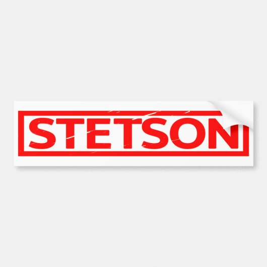Stetson Stamp Bumpersticker (Voorkant)