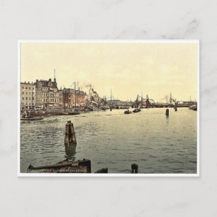 Stettin Harbour, Pommeraina, Duitsland (Szczeci) Briefkaart