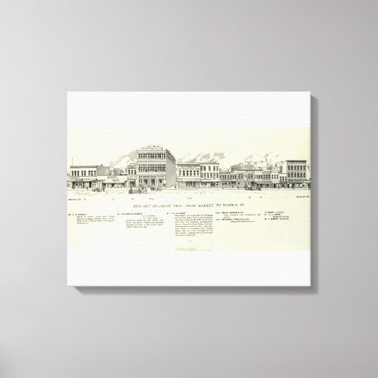 Steuart West Side Market en Mission Canvas Afdruk (Voorkant)