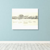 Steuart West Side Market en Mission Canvas Afdruk (Insitu (Houten vloer))