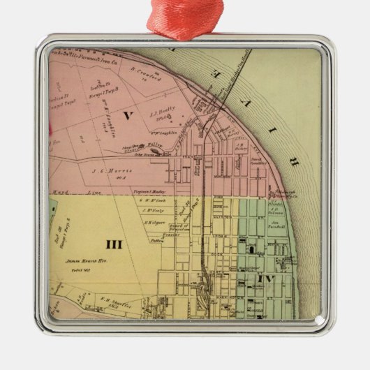Steubenville, Ohio 2 Metalen Ornament (Voorkant)