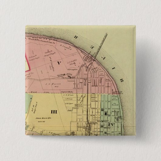 Steubenville, Ohio 2 Vierkante Button 5,1 Cm (Voorkant)