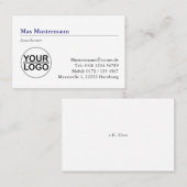 Steuerberater Logo  Visitenkarte Visitekaartje (Voorkant / Achterkant)