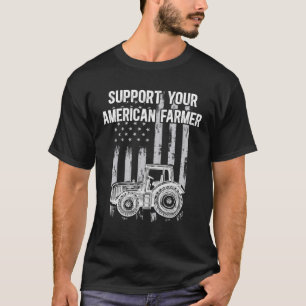 steun aan amerikaanse landbouwers steun voor de la t-shirt